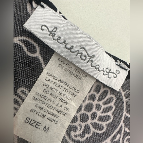 Keren Hart Women’s Sz Medium Paisley Textured A Line Mini Dress Textured - Picture 3 of 9